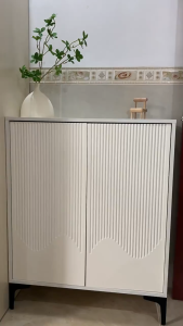 Large Capacity Kitchen Storage Cabinet Dining cabinet cream wind storage cabinet