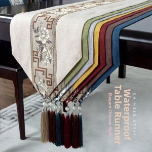 Waterproof New Chinese Style Table Runner