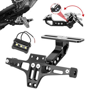 For Zontes G1 125 ZT125 G1 ZT125U ZT 125 U ZT 310X ZT310R Motorcycle Adjustable Rear Tail Tidy License Plate Holder Bracket LED
