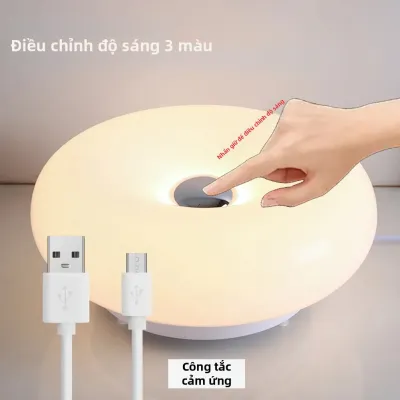 Đèn Bàn USB Hình Bánh Rán Bauhaus Dùng Làm Đèn Ngủ Phòng Ngủ Đèn Trang Trí Phòng Khách Phòng Ăn Đèn Trang Trí Nhà Cửa