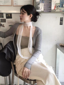 Korean Style Polka Dot Lace Scarf Thin Long Necktie Womens Fashion Accessories Sweet Style Cotton Linen Choker Necklace