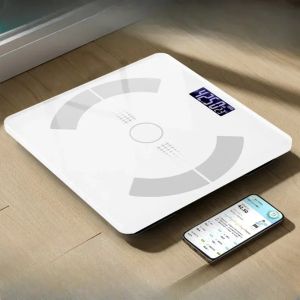 XMSJ | Home Adult Electronic Scale Intelligent Bluetooth Fat App Body Fat Analysis Body Fat Scale USB Charging Healthy Weight Scale
