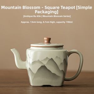 Ruyao Square Household Cultivable Teapot With Filter