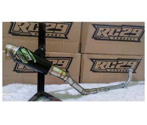 KNALPOT RACING ORIGINAL PRODUK RC29EXHAUST BULAT JENONG VEGA JUPITER Z KARISMA SMASH SUPRA SHOGUN TITAN REVO BLADE ASTREA C70 Motor Motorcycle