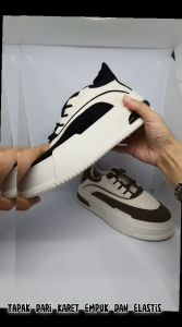Sepatu sneakers wanita kekinian bahan kulit PU Premium 295 Nextfashion