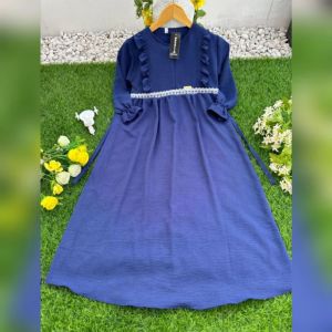 Gamis Anak Crinkle Baju Muslim Anak usia 3-12thn Crinkle Airflow