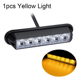 6 LED Emergency Strobe Lights Amber Vehicle Surface Mount Flashing Signal Light Beacon Car grille light daytime running light