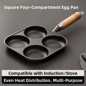 Besee | Non-stick Four Hole Deep Egg Pancake Pan