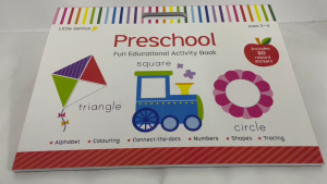 Little Genius Preschool Giant Book For Kids Fun Pad Educational Activity 64 Pages with 80 Reward Stickers Ages 3-4