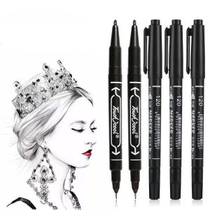 【Free Shipping】5Pcs Art Painting Double-headed Pen Student Stationery Marker Pen Thick and Thin Line Stroke Oily Marker Pen