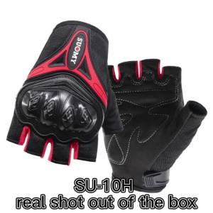 Summer Half Finger Motorcycle Gloves Breathable Mesh Anti-Slip Palm Men Women Motorbike Lightweight Riding Mittens
