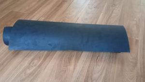 Bahan Karet Simplex Polos Bahan Karet Rubber Lembaran Sol Sepatu Outsole Alas Bawah Karpet Serbaguna Motif Polos Hitam