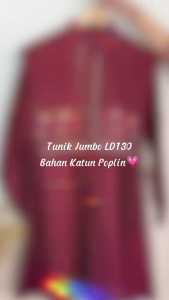 Tunik Jumbo Ld 130 Cm Model Bordir Koleksi Terbaru - Olivia Tunik