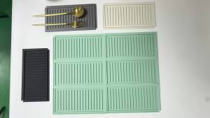 Tấm Lót Silicon Chống Trơn Chịu Nhiệt Cấp Thực Phẩm 2 Mảnh Ghép Dùng Cho Chậu Rửa Chén & Bếp Bảo Vệ Mặt Bàn Bếp