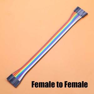 Bộ Dây Nhảy Cáp Dupont 10Pin Nam Nữ 28AWG Bộ Dây Đồng 2.54mm Kết Nối Đầu Cuối 20-80cm Tùy Chọn Chiều Dài 1m