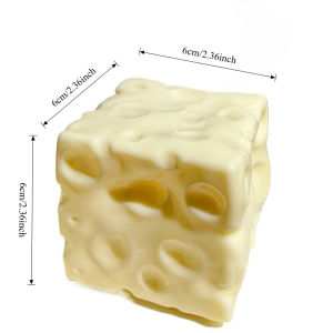 Jumbo Cheese Squishy Vaseline Filling Soft Stretch Fidget Toy ASMR Stress Relief Decompression Desktop Prank Squeeze Toy