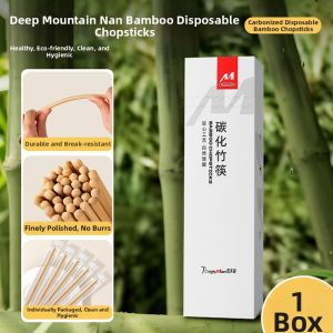 TAFUMAN | Natural Bamboo Extra Long and Thick Disposables Food-Grade Chopsticks