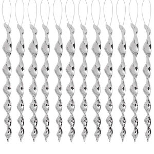 12Pcs Bird Sticks Wind Twisting Scare Spiral Rods Garden Yard Outdoor Hanging Accessories Holiday Party Decor [Vodool Center]