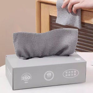 20pcs/box Pull-out Disposable Rags for Kitchen Household Absorbent Microfiber Scouring Pad