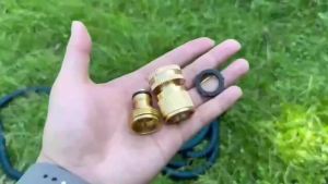 1PCS Brass Garden Hose Quick Connect Fitting3/4" Water Hose Connector Male Female Threads Universal Hose Adapter for Watering