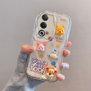 Oppo A3Pro 5G A80 5G Version Womens Phone Case Airbag Anti-fall Transparent Cute Cartoon Creative 3D Soft Protective Cover