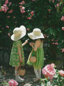 Marc&Janie | Cotton Silk Short Sleeve Floral Dress