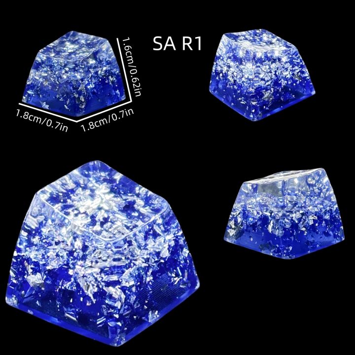 Sculpted Sa Key Cap Rows R1 SA R1 Mechanical Keyboard DIY Custom Resin Keycaps Resin Artisan ...