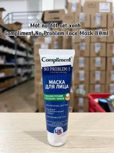 Mặt nạ đất sét xanh Compliment No Problem Face Mask làm sạch sâu giảm mụn se lỗ chân lông 80ml