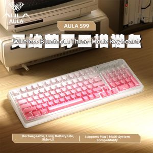 AULA-MOJING | Tri-mode Wireless Keyboard RGB Display