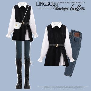 NUMEN BUTTON | Autumn Stylish Slimming Plus Size Career Suit