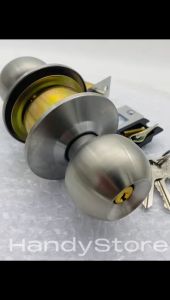 CYLINDRICAL DOOR LOCK/ STAINLESS STEEL KNOB/ CYLINDER LOCK/ BEDROOM/ BATHROOM/ OFFICE/ WAREHOUSE