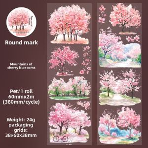 Stickers Punk | Nature Scene PET Tape for Scrapbooking and Decoration
