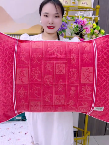 Pure Cotton Pillowcase 2025 New Style Anti-Slip No Falling Semi-Enclosed Button Home Use Fixed Pillow Cover Towel