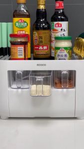 KỆ NHÀ BẾP ĐA NĂNG ECOCO KÈM 6 NGĂN ĐỰNG GIA VỊ | KỆ CẮM DAO ĐŨA THÌA CÓ NGĂN KÉO CAO CẤP MẪU MỚI