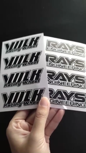 สติ๊กเกอร์ติดล้อ TE37 Rays Volk (เกรดพรีเมี่ยม)