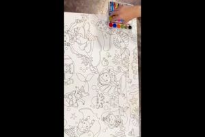 แผ่นภาพระบายสี ขนาดจัมโบ้ (ซื้อแยกกล่องได้)