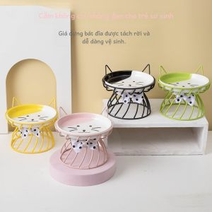 Bát Ăn Dành Cho Mèo Mặt Ngắn Bảo Vệ Cổ