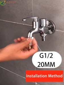 1/2 Inch Anti Falling Water Stop Valve Copper Core Faucet Stop Valve Washing Machine Faucet Nozzle All Copper Stop Valve