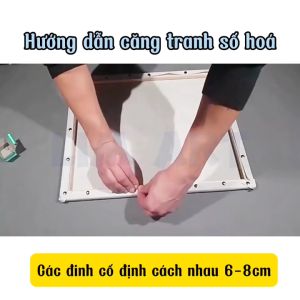 Tặng đinh ghim - Khung gỗ căng tranh tự lắp ráp nhiều kích thước LIM Art- Khung tranh canvas tự căng