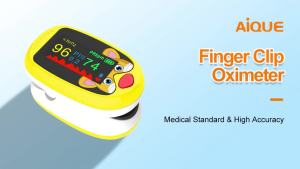 AiQUE Rechargeable Child Finger Clip Oximeter Nurse Pediatric Neonatal Oxygen Saturometer  Meter Pulse