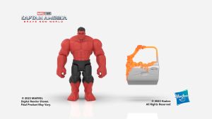 Marvel Avengers Epic Hero Captain America Brave New World Red Hulk 4" Action Figure Toy for Kids 4+ Boys Birthday Gift