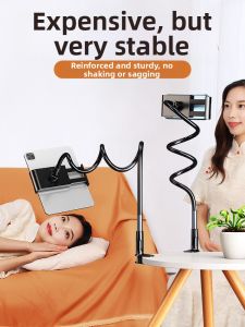 CRENOV | Carbon Steel Bedside Phone Stand Tablet Support Universal Multi-functional Bracket