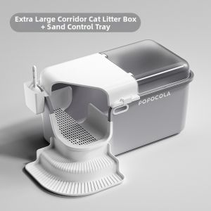 Popocola | Splash-proof Closed Odor-proof Cat Litter Box Super Size