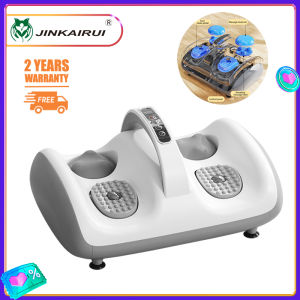 Jinkairui Automatic Electric Foot Massager with Rollers Shiatsu Heating & Vibrate for Soles Pain Relief Calf Massage Therapeutic Kneading Improve Legs Blood Muscle Relaxation