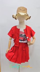 ชุดแฟชั่นเด็กผู้หญิง ชุดเซ็ท 3 ชิ้น แนวแท่ๆ