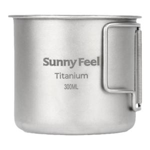 SUNNY FEEL | Collapsible Titanium Travel Mug Portable Outdoor