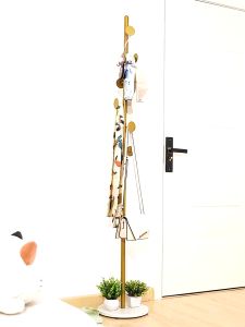 Coat Rack Floor Hanger Stand Clothes Rack Metal Coat Hanger Tree Shape Hangers Clothes Rack Bag Rack Stand Marble Floor Nordic Style