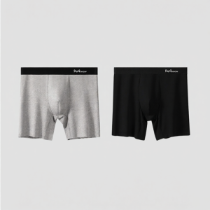Miiow | Mens Sportive Cotton Underwear Extra Length Boxer Shorts Running Briefs Breathable Comfortable Large Size Leg Protection