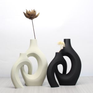 A Set of Bohemian Style Art Vases Home Decoration Vases Perfect Choice for Home and Office Decoration Suitable for Living Room Bedroom and Wedding Center Furnishings