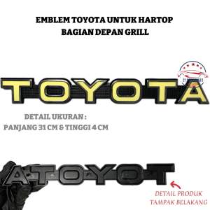 Emblem Toyota untuk Hartop Bagian Depan Grill